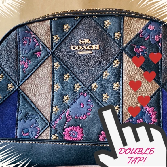 Coach Handbags - Coach Signature Mixed Patchwork Dome Crossbody (1)